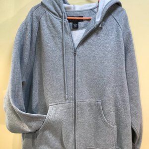 Consensus sz xl Full Zip Hoodie Sweatshirt  gray Pockets